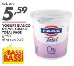 Fage - Yogurt Bianco 0%/5% Grassi Total