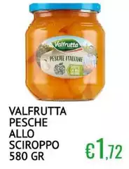 Valfrutta - Pesche Allo Sciroppo