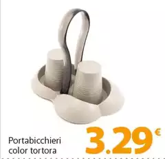 Tortora - Portabicchieri Color