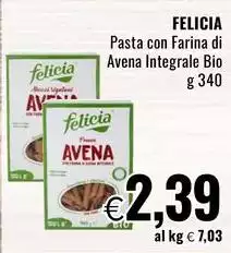 Felicia - Pasta Con Farina Di Avena Integrale Bio