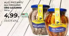 Onda azzurra - Alici Piccanti/ All'Origano