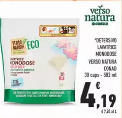 Conad - Detersivo Lavatrice Monodose Verso Natura