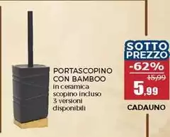 Portascopino Con Bamboo