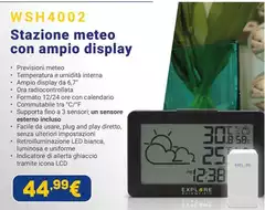 Facile - Stazione Meteo Con Ampio Display