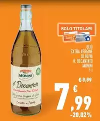 Monini - Olio Extra Vergine Di Oliva Il Decantato