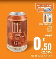 Solo - Birra 11 Paralleli