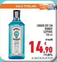 Bombay saphire - London Dry Gin