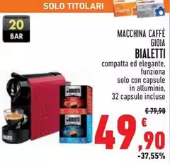 Bialetti - Macchina Caffè Gioia