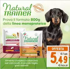 Natural Trainer - Alimento Completo E Bilanciato Per Cani Adulti Di Piccola Taglia