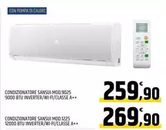 Condizionatore Mod.9025 9000 Btu Inverter/Wi-Fi/Classe A++