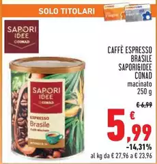 Sapori - Caffe Espresso Brasile &Idee