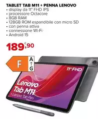 Lenovo - Tablet Tab M11 + Penna