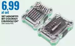 Professional Keiros - Set Assortiti Bit Colorati E Bussole 1/4