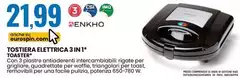 Facile - Tostiera Elettrica 3 In 1 Tosater