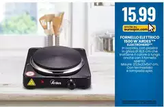 Ardes - Fornello Elettrico 1500 W