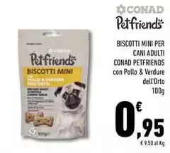 Conad - Biscotti Mini Per Cani Adulti Petfriends