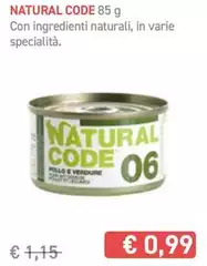Natural Code - Con Ingredienti Naturali