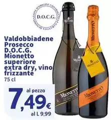 Mionetto - Valdobbiadene Prosecco D.O.C.G. Superiore Extra Dry, Vino Frizzante