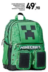 Minecraft - Zaino Organizzato Minnecrat Pfexel