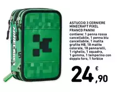 Minecraft - Astuccio 3 Cerniere  Pixel