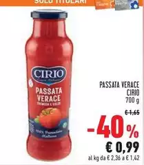 Cirio - Passata Verace