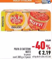 Mutti - Polpa Di Datterini