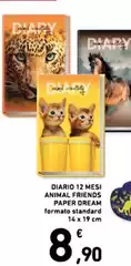 Diario 12 Mesi Animal Friends Paper Dream