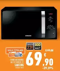 Samsung - Forno Microonde MSC2F300EK/ET