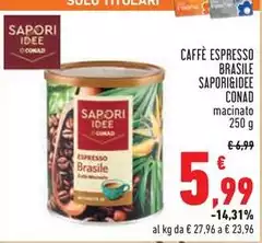 Sapori - Caffè Espresso Brasile &Idee
