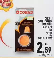 Conad - Capsule Caffè Espresso Compatibili Nespresso