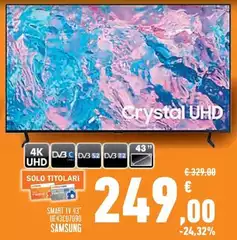 Samsung - Smart Tv 43" U43CU7090