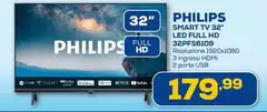 Philips - Smart Tv 32" Led Full Hd 32pfs61019