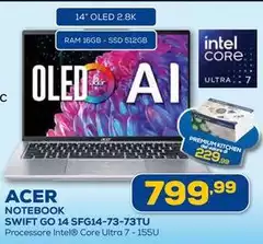 Acer - Notebook Swift Go 14 Sfg14-73tu