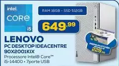 Lenovo - Pc Desktop Ideacentre 90x2001kix