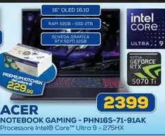 Acer - Notebook Gaming - PHN16S-71-91AK
