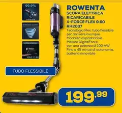 Rowenta - Scopa Elettrica Ricaricabile X-Force Flex 9.60 RH2037