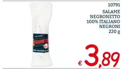 Negroni - Salame Negronetto 100% Italiano