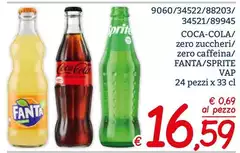 Fanta - Coca-Cola/ Zero Zuccheri/ Zero Caffeina/ / Sprite