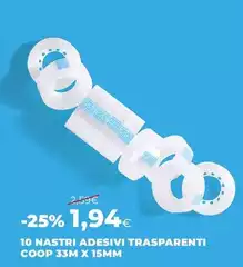 Coop - 10 Nastri Adesivi Trasparenti