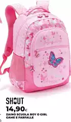 Shout - Zaino Scuola Boy O Girl Game E Farfalle