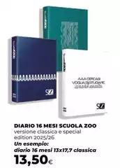 Sz - Diario 16 Mesi Scuola Zoo
