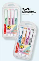 Stabilo - 4 Evidenziatori  Swing Cool