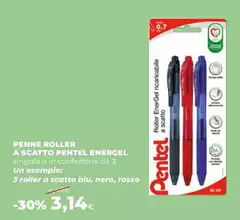 Pentel - Penne Roller A Scatto