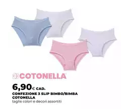 Cotonella - Confezione 3 Slip Bimbo/bimba