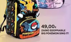 Pokémon - Zaino Sdoppiabile Big  Sing It!