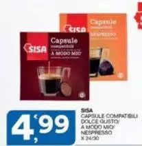 Sisa - Capsule Compatibili Dolce Gusto A Modo Mio Nespresso