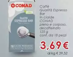 Conad - Caffè Qualità Espresso Bar In Cialde 