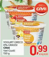Crai - Yogurt Greco 0% Grassi