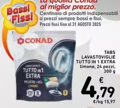 Bassi - Tabs Lavastoviglie Tutto In 1 Extra