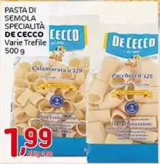 De Cecco - Pasta Di Semola Specialita